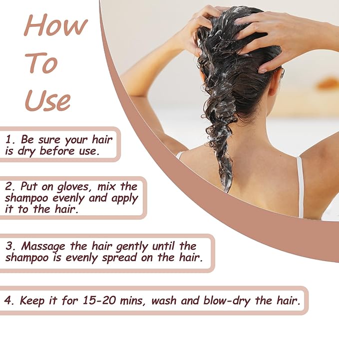 Light Brown Hair Dye 16.9 Fl Oz, Argan Oil Hair Shampoo, 3 in 1 Hair Dye Shampoo, Easy To Use, Semi-Permanent Hair Color Shampoo (Light Brown)