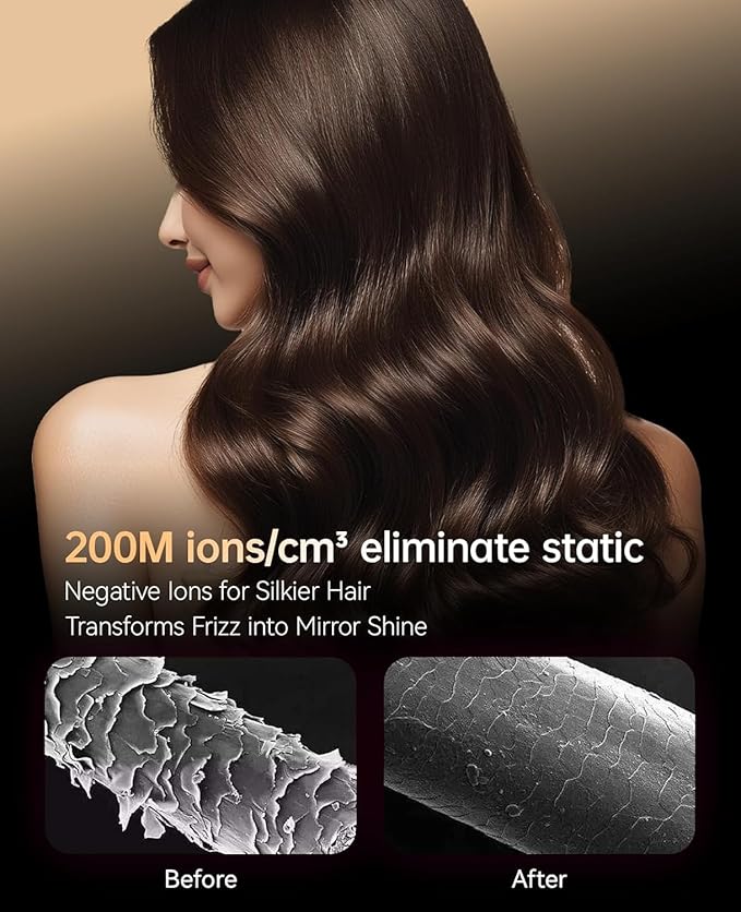 Hair Dryer, CONFU Blow Dryer with Diffuser, 21000PRM Professional Hairdryer, Portable Lightweight Fast Drying Negative Ionic Blow Dryer, Hair Diffuser for Curly Hair for Home Travel