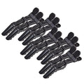 10 Pcs Alligator Hair Clips Styling Sectioning Clips Professional Salon-Grade Hair Clips for Hair Styling, Coloring, Cutting (Black)