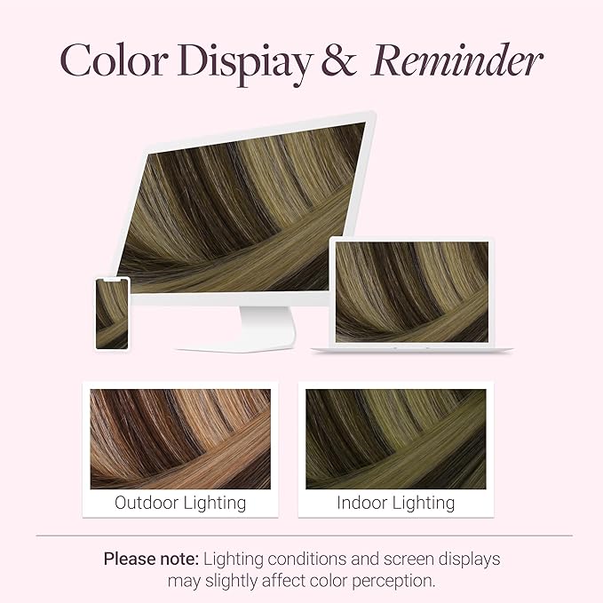 GOO GOO Clip in Hair Extensions Real Human Hair, Remy Human Hair Extensions Clip ins for Women, Natural Human Hair, 20inch 160g 7Pcs, #4/26/4 Balayage Chocolate Brown to Honey Blonde