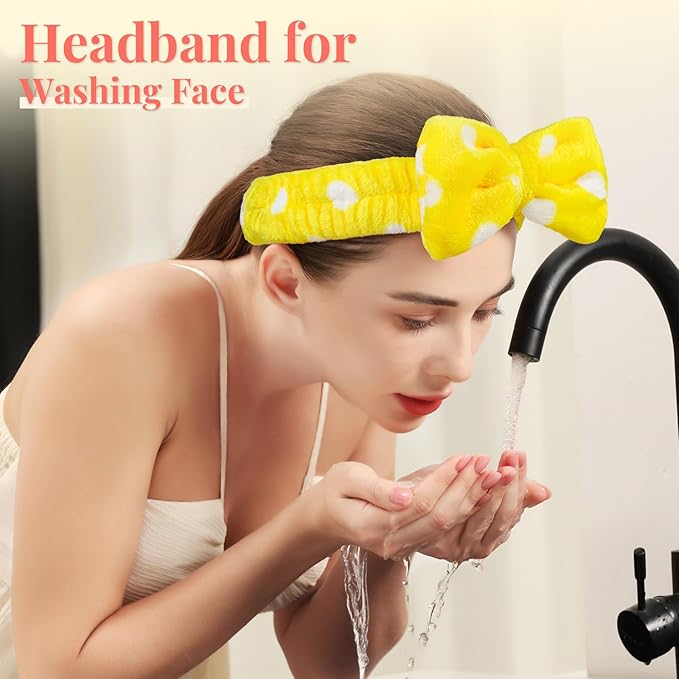 Teenitor Spa Headband, 9 Pcs Skincare Headband For Washing Face, Makeup Headbands For Women, Spa Headbands For Women Girls