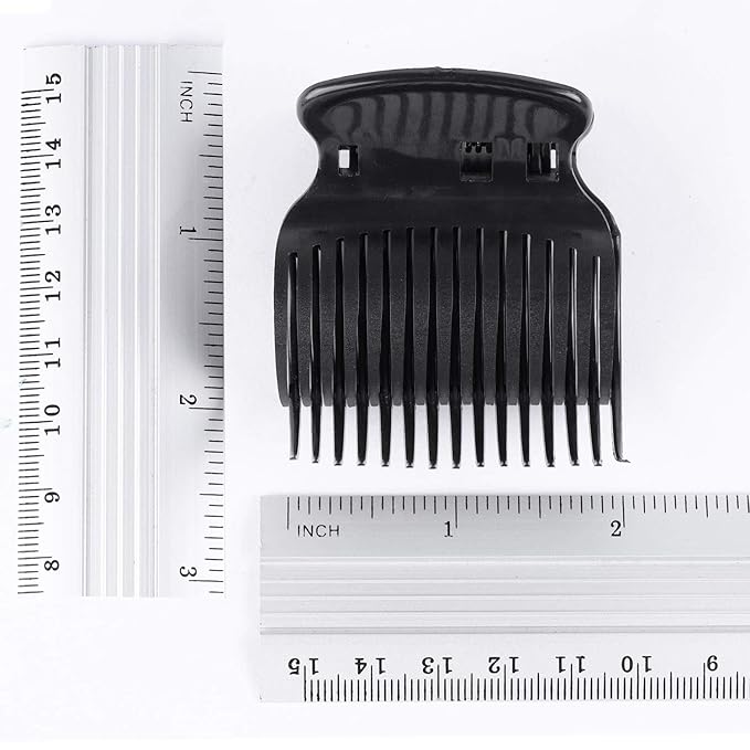 Tbestmax 24 Hot Roller Clips for Hair Curler Claw Clip Replacement Hair Section Styling for Women Girls Black