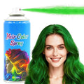 Green Hair Spray, Temporary Hair Color Spray for Women, Men, Kids, One-Time Use Washable Hair Dye, Natural Hair Color Wax for Christmas, Hallowen, Cosplay, Festival Party Costume Makeup, DIY (Green)