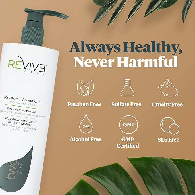 Reviv3 Procare Prime Moisture & Hair Conditioner – Color Safe Conditioner for Healthy Scalp – Volumizing Conditioner Reduces Breakage & Control Fizziness – Hair Care Products for Women (25.4 oz)