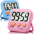 Antonki 2 Pack Digital Timer for Kids, Magnetic Countdown Kitchen Timers for Cooking, Egg, Classroom, Teacher, Exercise, Study, Oven - Battery Included