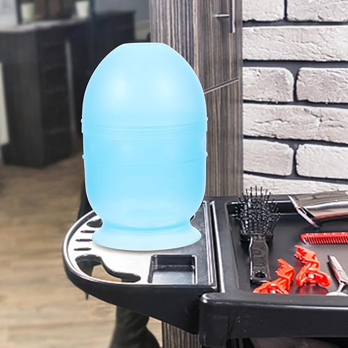 Thickened Hair Dye Mixing Bowl Plastic Hair Color Bowl for Home and Salon Use Blue