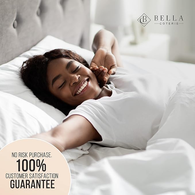 Bella Coterie Luxury Silk Pillowcase for Hair and Skin | 30 Momme | 100% Pure 6A Mulberry Silk | Super Soft | Perfectly Plush [Standard, Jet Black]