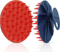 INNERNEED Magnetic Silicone Scalp Scrubber for Hair Washing – Soft Thick Bristles, Palm-Sized Shampoo Brush for Wet or Dry Scalp Massage, Improves Circulation & Scalp Health