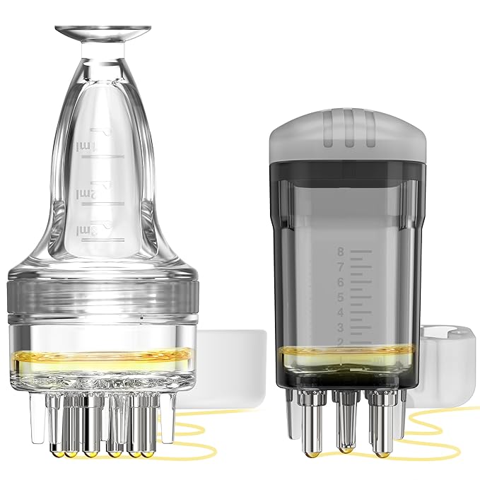 Minoxidil Applicator,2 PCS Direct to Scalp Quick Apply Root Comb Applicator Bottle for Hair Serum Applicator,Small Hair Applicator Brush Specially for Minoxidil Applicator Tool Scalp Applicator