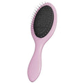 WeiLa Anti-Static Hair Brush Oval, Stainless-Steel Bristles Detangler for Wigs & Hair, ABS Handle (Pink, Regular)