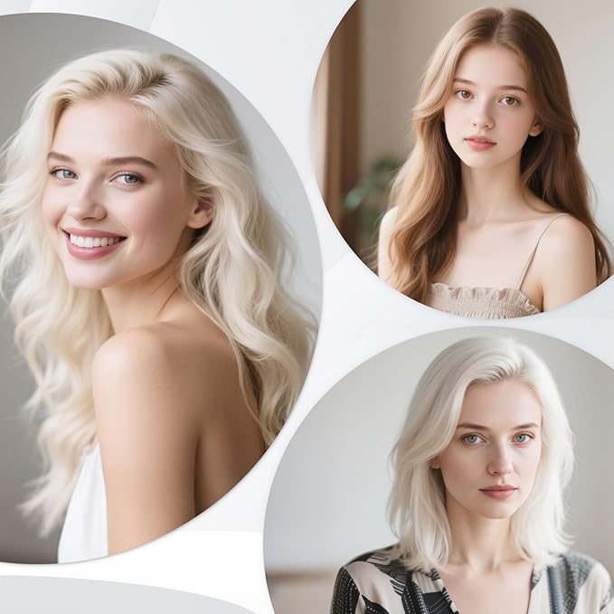 Hair Bleach Powder, Professional Lightening Bleach for Hair, Strong & Gentle Bleach Powder for Hair, Lift Up to 8 Levels, Perfect for DIY Blonde Highlights & Lightening (100g/3.53oz)