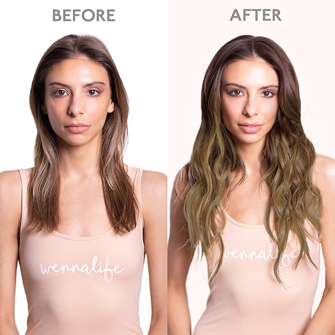WENNALIFE Seamless Clip in Hair Extensions Human Hair, 12 Inch 80g 7pcs Balayage Chocolate Brown to Caramel Blonde Real Hair Extensions Clip Ins Invisible PU Skin Weft Natural Remy Hair
