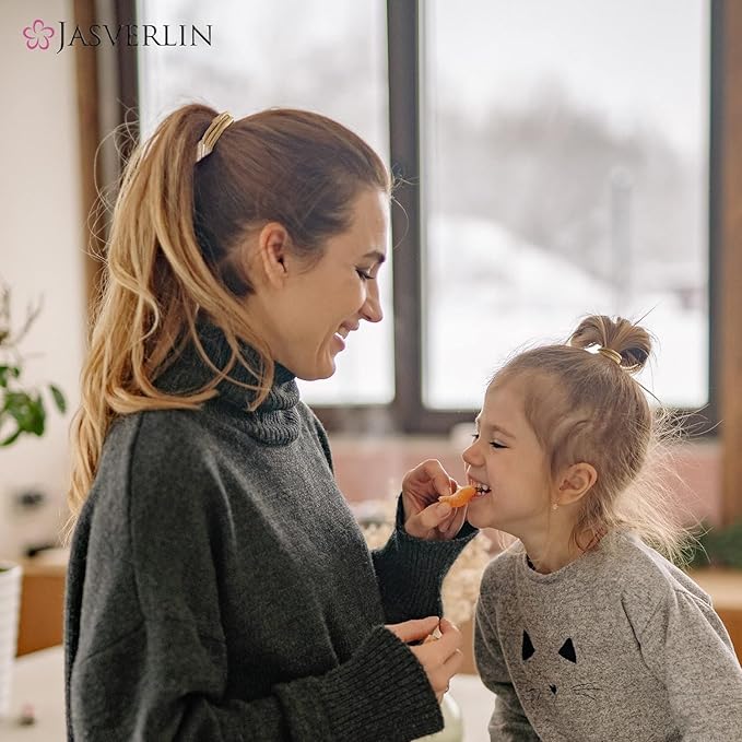 2mm Light Blonde Elastics Hair Ties, Thin Ponytail Holder Hairtie for Women Girls Kids Fine to Medium Texture, No Pull Damage-free Stretchy Rubber Band Accessories 80 Pcs