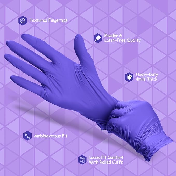 PElPU Nitrile Gloves, Disposable cleaning, Powder Free, Latex Free, Non-Sterile Protective Gloves