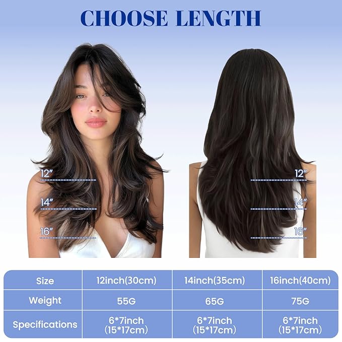 WORLDSTAR Hair Toppers for Women Real Human Hair 6 * 7 Inch Base 14Inch 65g #1B/4/27 Natural Black Ombre Brown with Caramel Blonde Hair Topper for Women with Thinning or Grey Roots (tp#1B/4/27-14)