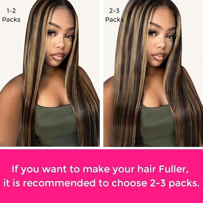 Lashey Straight Seamless Clip in Hair Extensions Human Hair 110g 7pcs 22 Inch Long Natural Black Mixed Chestnut Brown PU Weft Clip in Hair Extensions for Black Women
