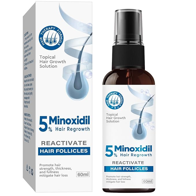 Minoxidil for Men, 5% Hair Growth Serum for Men And Women Combat Hair Loss and Thinning, Supports Thicker and Fuller Hair & Beard, 60ml