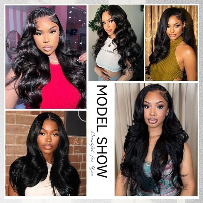 30 Inch HD Lace Front Wig Human Hair [2-year life], 100% Real Human Hair, 13x6 Body Wave Lace Front Wigs for Black Women Glueless Lace Frontal Wig Pre Plucked Bleached Knots 200% Density