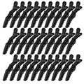 30 Pack Black Alligator Hair Clips for Styling Sectioning Large Salon Pro Hair Clips for Barber Hair Coloring, Cutting, Sectioning Big Gator Clips Hair Styling Accessories for Women Men
