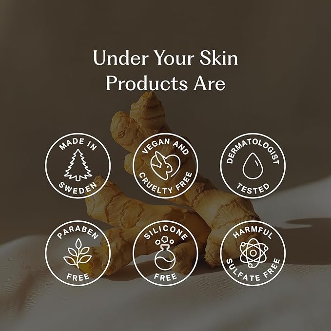Under Your Skin Density Shampoo – Supports Hair Thickness & Strength for Fine or Thinning Hair – With Turmeric Stem Cells & Coconut Cleanser – Sulfate-Free, Vegan, Dermatologist Tested – 10 oz