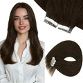 Sunny Hair Brown Tape in Hair Extensions Human Hair 18 inch Remy Hair Extensions Tape in Thick End Tape ins Human Hair Extensions 40Pcs 100g