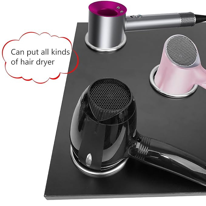 3.0 Inch 3pcs Open Hair Styling Dryer Appliance Tools Holder Tube Package Salon Station Hair Dryer Organizer Holder Tube