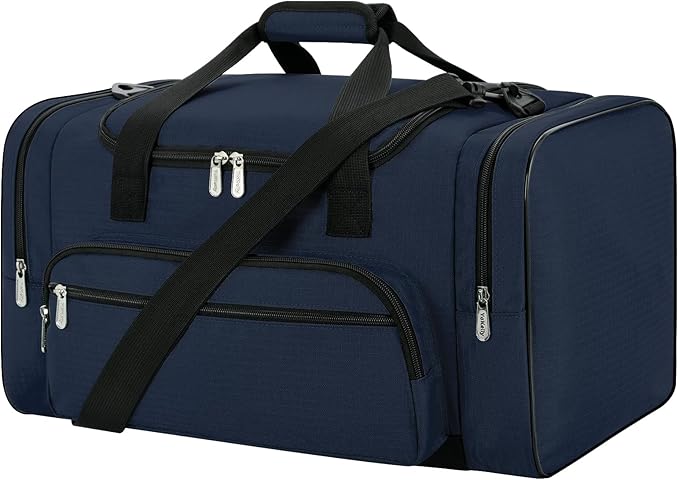 Gym Bag 22 inch Sport Duffle Bag for Men - 55L Weekender Duffel Bag for Travel 22“×12”×13“ - Navy Blue