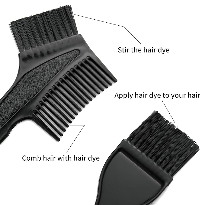 Hair Dye Coloring Kit 26 Pieces Hair Dye Kit Hair Coloring Products with Dye Brush, Ear Cover, Hair Cover, Shawl, Gloves, Hair Clip Kits for Hair Highlighting and Hair Coloring at Home