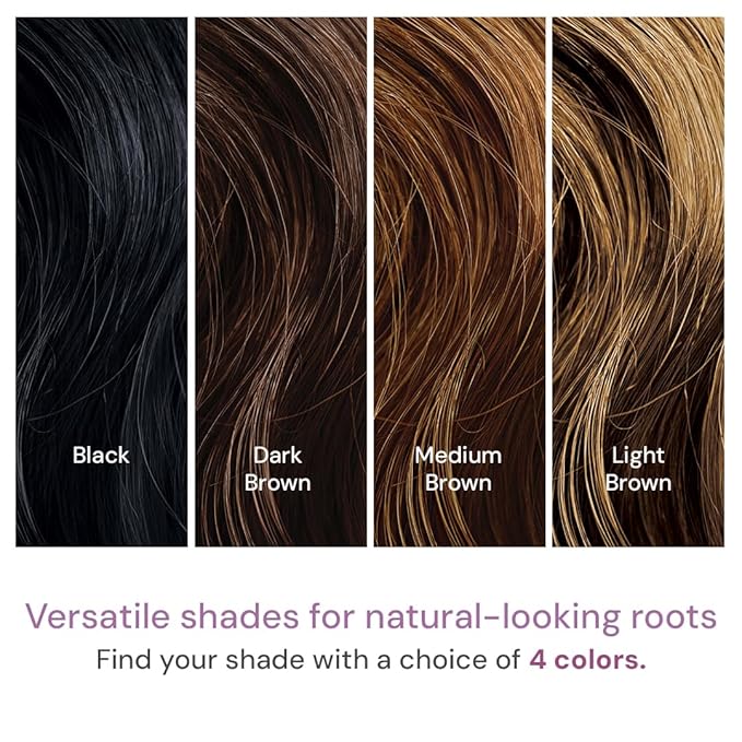 Style Edit Root Touch Up Stick - Temporary Root Concealer and Black Hair Color for Gray Coverage, Premium Shading Sponge Pen for Hair Makeup, 0.11 oz