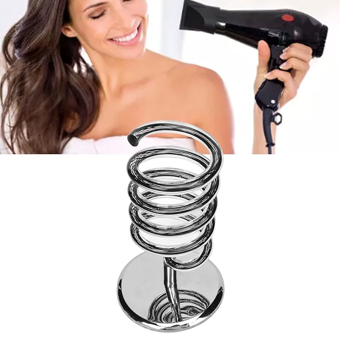 Spiral Countertop Hair Styling Station Spiral Salon Blow Dryer Holder Stand For Bathroom Hair Salon