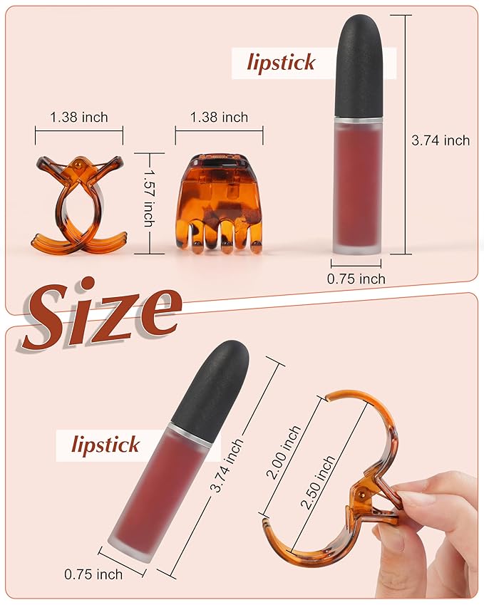 Medium Hair Clips, 18 Pcs 1.38 Inch Hair Claw Clips, No-Slip Jaw Clips for Women and Girls
