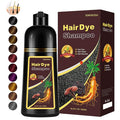 Instant Chestnut Brown Hair Dye Shampoo for Gray Hair 3 in 1, Natural Hair Color Shampoo for Women Men, Brown Hair Dye, Long- Lasting Hair Dye 16.9 Fl Oz (Chestnut brown)