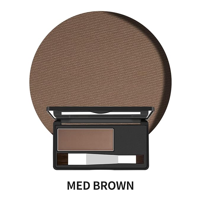 Boobeen Hair Shadow Powder Kit, Roots Touch-Up Powder Cover Hair Color, Temporary Concealer with Brush for Gray Root