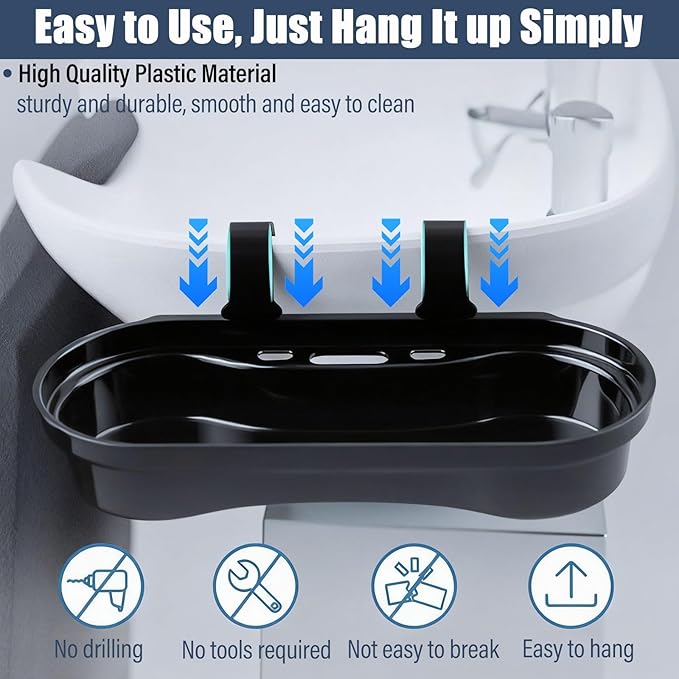 Salon Storage Rack Shampoo Bottle Shelf Shampoo Bowl Tray to Hold Color Bowls Hanging Salon Organizer Tray for Hairdressing Tools, Coloring Bowls, Combs