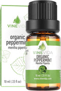 VINEVIDA Organic Peppermint Essential Oil 10 mL - Undiluted Candle Oil Scent for DIY Candlemaking and Soap Making