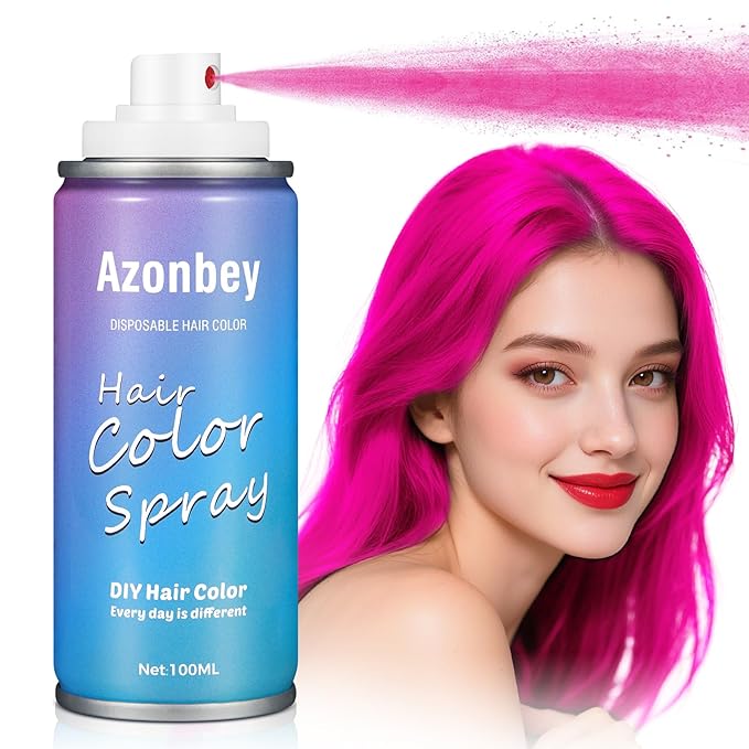 Halloween Hair Spray,Temporary Hair Color Spray for Women Kids Men,Washable Hairspray,Colored Hair Spray,Color Hairspray for Halloween,Party,Cosplay,Christmas Day (03#Pink)