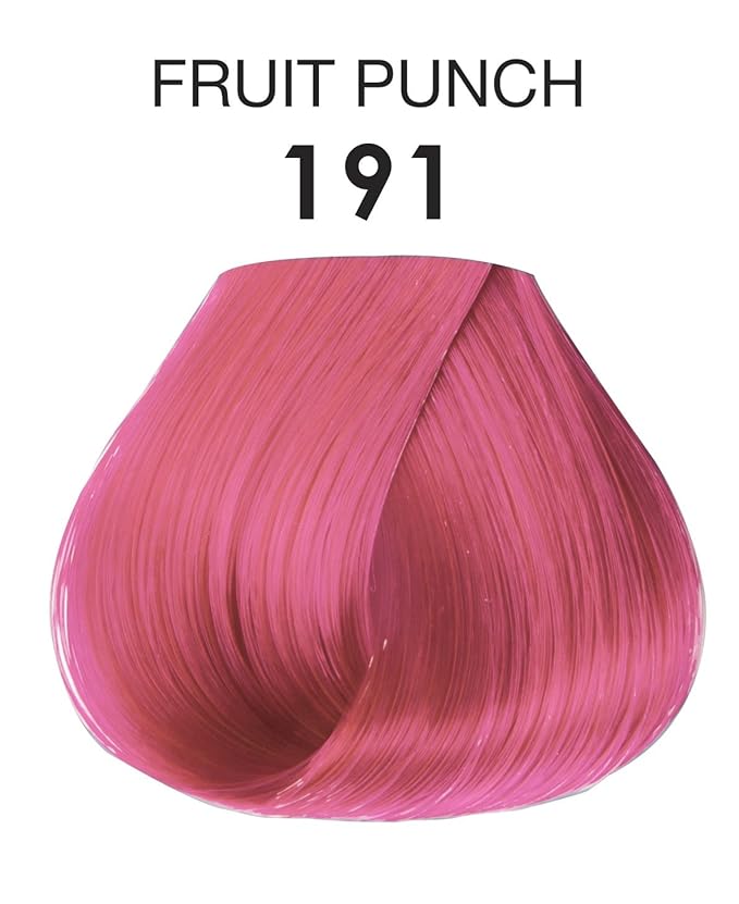 Adore Semi Permanent Hair Color (191 Fruit Punch) | Vegan & Cruelty-Free Pink Hair Dye | No Ammonia, No Peroxide, No Alcohol | 4 Fl Oz (Pack of 1)