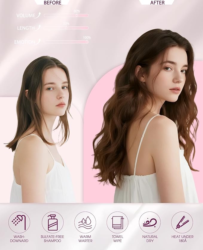 Pinkpearl Invisible Tape in Hair Extensions Human Hair, 20pcs 14inch 40g #10/27/27 Golden Brown to Caramel Blonde Injection Tape in Extensions Real Remy Seamless Human Hair Injected