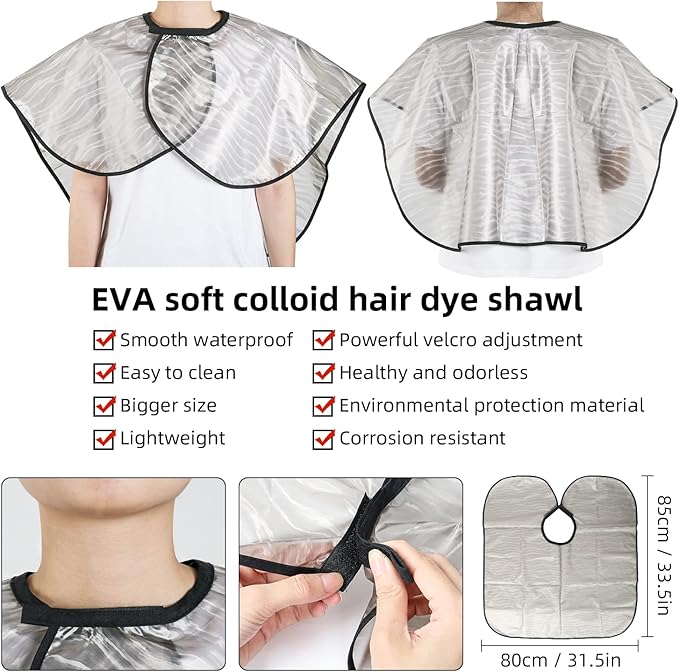ROOHUA 16 Pieces Hair Dye Coloring Kit- Hair Tinting Bowl, Hair agitator, Dye Brush, Ear Cover, Hairpin, Hair Coloring Cape For Hair Dye Tools
