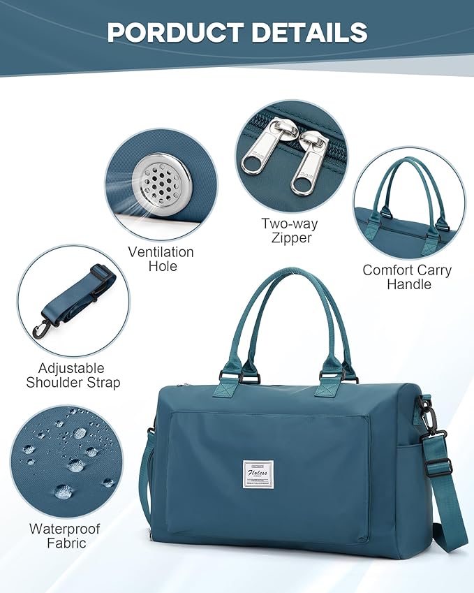 Gym Bag Womens,Travel Duffel Carry on Bag Sport Tote Bag Weekend Overnight Bag