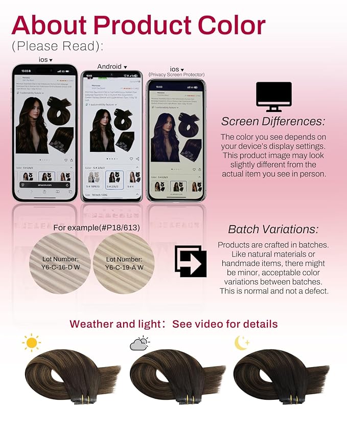 Moresoo Seamless Clip in Hair Extensions Human Hair Balayage Dark Brown to Chestnut Brown Hair Extensions Clip ins Short Straight Pu Skin Weft 120g/7pcs 14 inch