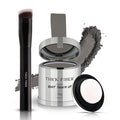 THICK FIBER Root Touch Up Powder with Brush – Covers Grey Roots, Thinning Hair & Bald Spots – Sweat & Water Resistant for Men & Women (Gray, 0.35 Ounce (Pack of 1))