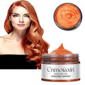 Hair Color Wax,Temporary Hair Color Dye,Washable One-time Natural Hair Coloring Mud Wax for Halloween Cosplay, Party & Daily Use,Easy to Remove (Orange-4.23 oz)