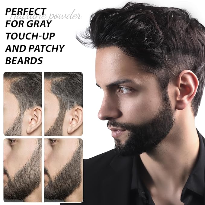 2 Pack Hairline Powder for Women and Men, Used to Root Touch Up Hair Color, Thinning and Gray Hair Coverage and Bald Spots Coverage, White