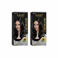 Creme Hair Color Permanent Hair Dye Color - With Improved Creme Formula for Gray Coverage Ammonia Free Hair Color Dye for Rich Bright Long lasting (Black, 3.04 Fl Oz) - Pack Of 2