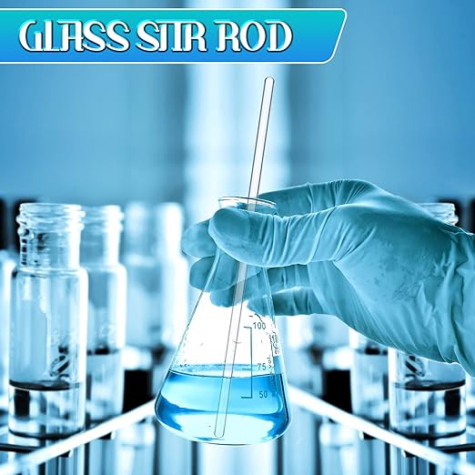 Weewooday Glass Droppers Pipettes Graduated Lab Dropper Glass Liquid Pipette with Big Rubber Hats 20 cm Stir Rod Washing Brush Transfer for Liquid Essential Oil(16 Pieces,Blue,5 Ml, 10 ml)