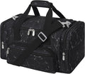 17 inch Small Duffle Bag - Carry On Weekender Bag for Travel Gym Sport - Black Marble