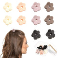 Ivyu Small Claw Hair Clips for Women Girls - 10 Pcs Mini Flower Hair Clips Tiny Claw Clips for Thin Hair Strong Hold Cute Jaw Clip Nonslip Hair Styling Accessories