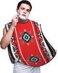 Beard Grooming Cape, Waterproof Hair Catcher for Shaving Trimming, Non-Stick Bib Apron Gifts for Dad Men, Aztec Ethnic Tribal Native American Indian Navajo Shave Bib