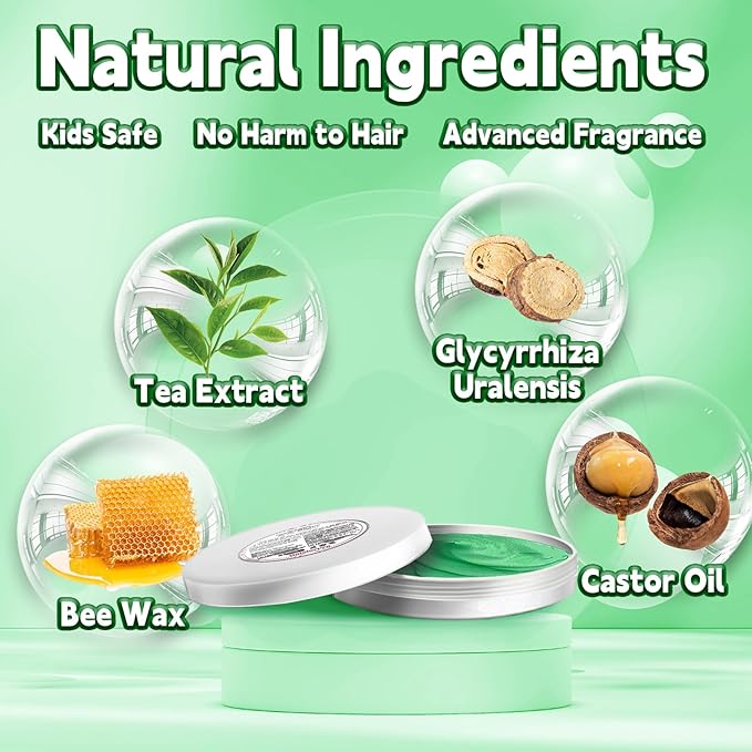 Green Hair Color Wax Washable, Temporary Hair Color Dye for Kids, Natural Instant Color Wax Hairstyle Cream Hair Pomades for Women & Men Party Cosplay Halloween, Gifts for Teens